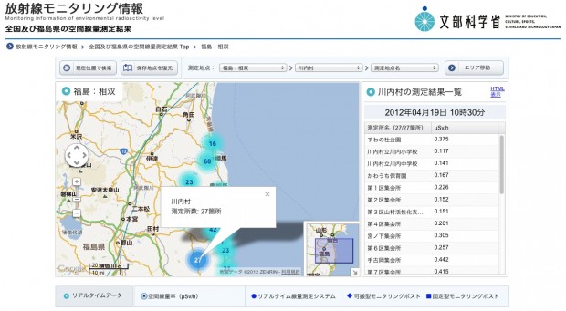1204モニタリング情報ページ