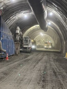 トンネル工事見学①